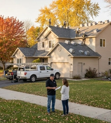 Roofing project detail work